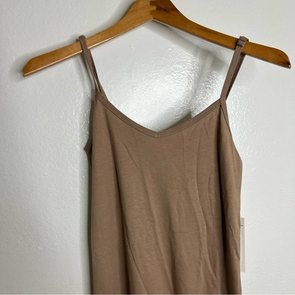 NWT MATE The Label Tencel Lounge Midi Tank Dress in Mushroom Size XS - Picture 5 of 13